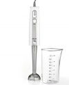 Meet you're in to great prep & amazing taste! Minimize the mess with this chopping, pureeing and blending tool, which lets you mix and make in the same dish you cook and bake in. Including a measuring beaker, the variable speed do-it-all is easy to use and packed with power. 1-year limited warranty. Model GPA10142.