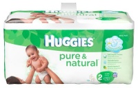 Huggies Pure & Natural Diapers, Size 2, 72 Count (Pack of 2)