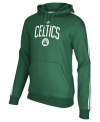 Take your shot at being a super fan in this comfortable Boston Celtics NBA fleece hoodie from adidas.