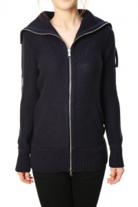 Lauren Ralph Lauren Green Label Full Zip Sweater Navy Blue-Large