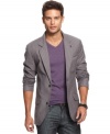 This striped blazer from Marc Ecko Cut & sew is an easy way to elevate your style.