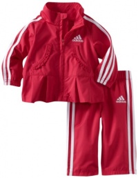 adidas Baby-Girls Infant Pretty Wind 2 Piece Set, Dark Pink, 6 Months