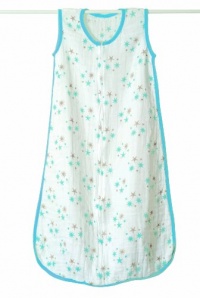 aden + anais Slumber Muslin Sleeping Bag Single Layer, Star Bright, Large