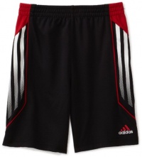 adidas Boys 2-7 Cool Tech Short, Black, 5