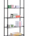 Honey-Can-Do SHF-01442 5-Tier Shelving Holds 200-Pounds per Shelf, 72-Inch, Black