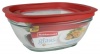 Rubbermaid 8.0-Cup Glass Food Storage Container with Easy Find Lid