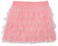 Hartstrings Girls 7-16 Woven Tulle Skirt,Raspberry Cream,14