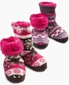 Choose a set of these boots from MUK LUKS, with festive prints, to keep her feet toasty when the cold comes.