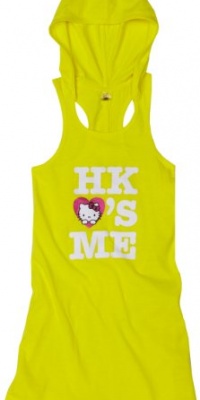 Hello Kitty Girls 2-6x Hoodie Dress, Yellow, 5/6