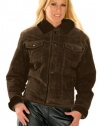 Designer Buttoned Jean Styled Suede Jacket