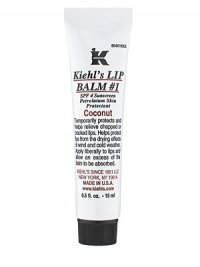 SPF 4 sunscreen. Relieves Cracked or Chapped Lips. Not Tested on Animals. Temporarily protects and helps relieve chapped or cracked lips. Helps protect lips from the drying effects of wind and cold weather. Apply liberally to lips and allow an excess of the balm to be absorbed. 0.5 oz. 