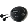 GPX, Inc.  Portable CD Player with Anti-Skip Protection, FM Radio and Stereo Earbuds - Black