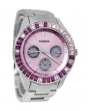 Fossil Women's ES2959 Stainless Steel Analog with Pink Dial Watch