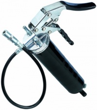 Lumax LX-1152 Black Heavy Duty Deluxe Pistol Grease Gun with 18 Flex Hose