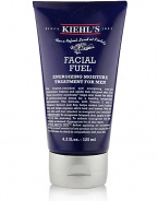 Facial Fuel Energizing Moisture Treatment for Men. Vitamin-enriched and energizing non-oily facial moisturizer wakens, uplifts and firms dull, fatigued skin. This facial recovery accelerator helps skin resist the effects of environmental stress for a healthy, invigorating appearance. Formulated with Vitamin C and E, chestnut extract and soy to re-fuel, re-energize and revitalize your skin. All skin types Made in USA