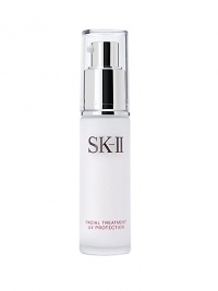 Facial Treatment UV Protection is not only rich in SK-II Pitera and moisturizers, but also contains an advanced UV protection system (SPF 25) to provide more than the minimum recommended daily UVA/B protection level to help prevent premature aging. 1 oz.