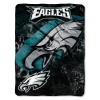 NFL Philadelphia Eagles 46-Inch-by-60-Inch Micro-Raschel Blanket, Grunge Design