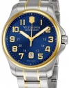 Victorinox Swiss Army Men's 241363 Officer's Gent Blue Stainless Steel Watch