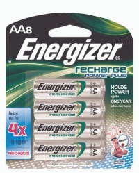 Energizer Rechargeable Batteries, AA Size, 8-Count