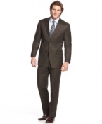 Switch it up. When it's time for a change from basic black, turn to this sharp suit from Michael Kors.