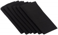 DII Everyday Basic Napkin Set of 6, Black