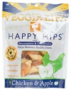 Dogswell Veggie Life Happy Hips Chicken & Apple Treats for Adult Dogs, 5-Ounce Pouches (Pack of 6)