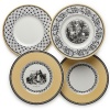 A classic copperplate design named for the home of Villeroy & Boch, featuring an array of plates that can be combined for dramatic effect. Dinner plate, salad plate, bread & butter plate, rim soup bowl, jumbo cup, mug, and after dinner cup.