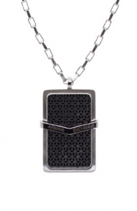 Armani Exchange Mens Logo Layered Dogtag Necklace