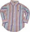 Ralph Lauren Toddler Boys Striped Blake Poplin (3/3T, Multi Color)