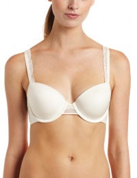 Calvin Klein Women's Seductive Comfort Convertible Contour Bra, Ivory, 36C