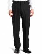 Haggar Men's Cool 18 Melange Herringbone Plain Front Pant