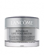 Skin Truth:Skin cells need to communicate with each other constantly. This communication is key in helping maintain the support structure that keeps skin looking youthful.Lancôme innovation:New from Lancôme, Rénergie Lift Volumetry features the unique GF-Volumetry™ complex, shown to help support cellular communication*. Facial contours appear smooth and firm, giving the jawline a more defined appearance and revealing a more youthful-looking shape.See a dual action lift for a volumetric result:1) LIFTING ACTION: skin looks lifted, feels firmer.2) CONTOURING ACTION: within four weeks, lost volume is visibly restored for defined cheeks, jawline and contours.Visibly lifted and firmer, facial contours appear significantly reshaped and youthfully refined.Directions:Apply before sun exposure.Non-comedogenic. Dermatologist-tested for safety.