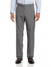 Kenneth Cole Reaction Men's Tonal Plaid Modern Fit Flat Front Dress Pant