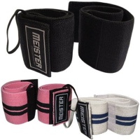 Elastic Support Lifting Wrist Wraps w/ Thumb Loop (Pair)