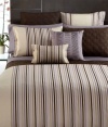 Hotel Collection Quadrus Stripe 400T Deco Quilted King Sham Quilted Espresso