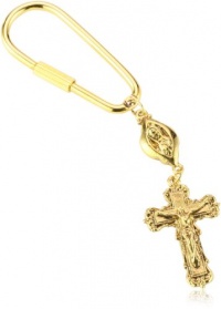 The Vatican Library Collection Gold-Tone Crucifix Key Fob