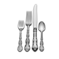 Gorham Strasbourg 4-Piece Sterling Silver Flatware Dinner Set, Service for 1