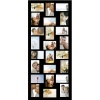 ADECO PF9107 24-Opening Black Wood Wall Hanging Collage Photo Picture Frames - Holds Twenty-Four 4x6 inch Photos,Home Decor Wall Art,Great Gift