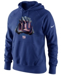 Hands down-make it apparent who your favorite football team is with this New York Giants NFL graphic hoodie from Nike.