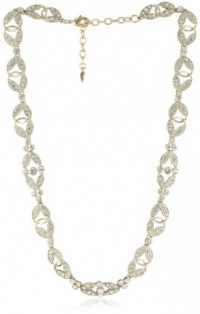 Carolee Gold Metalist Gold-Tone Crystal Stone Cast Collar Necklace