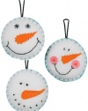 Dimensions Needlecrafts Felt Applique, Snowman Smiles Ornaments