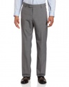 Kenneth Cole Reaction Men's Tonal Plaid Modern Fit Flat Front Dress Pant