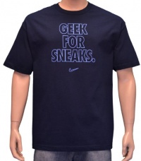 Nike Men's Geek For Sneaks Shirt Navy