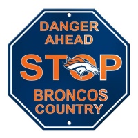 NFL Denver Broncos Stop Sign