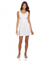 Jump Juniors Lace Sleeveless Skater Dress, White, 11/12