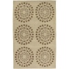 Cream Surya Bombay 5'x8' Contemporary Rectangle Area Rug from RugPal.com