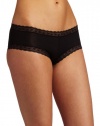 Calvin Klein Women's Mix modal with Lace Hipster, Black, Medium