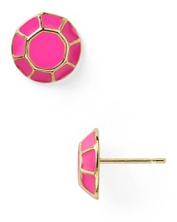 With its vintage vibe, this pair of stud earrings from kate spade new york is a bright way to add a hint of retro color.