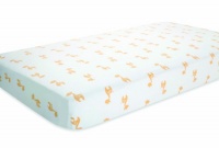 Aden + Anais 100% Cotton Muslin Crib Sheet, Safari Friends Giraffe