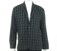 Kenneth Cole Reaction Plaid Tacular Jacket Dim Grey Combo XXL